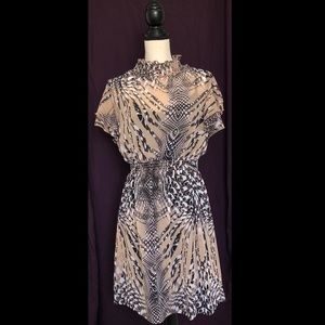 ✌🏼Flirty neutral peacock dress!